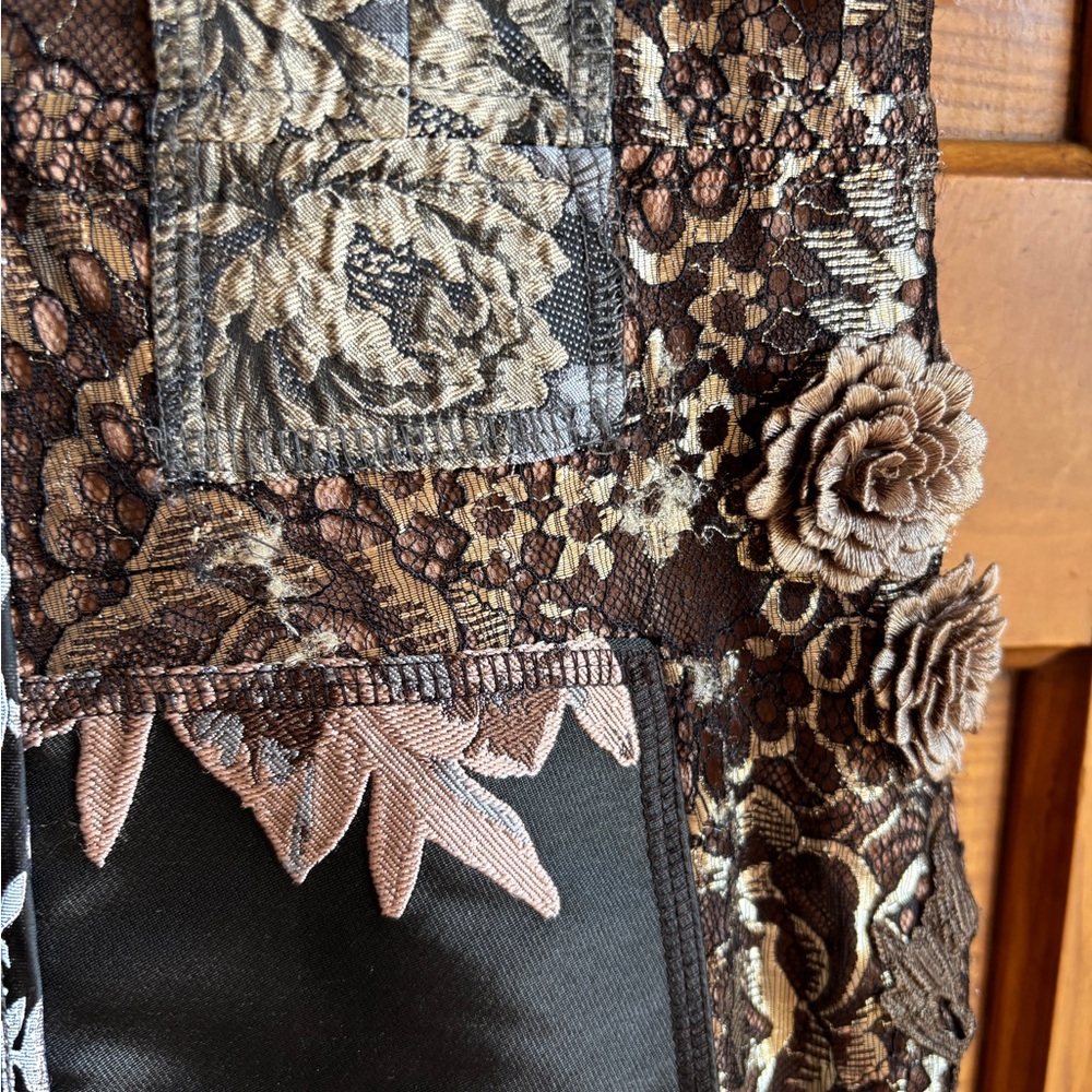 Anthropologie Beguile by Byron Lars Noemi Embroidered Brocade Dress Size 2 - Picture 4 of 6
